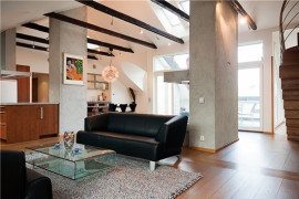 Modern Penthouse in Central Stockholm, Redefining the Classic Attic