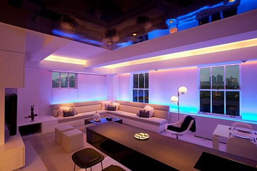 Contemporary Mood Apartment With   interior LED  2 apartment lighting Apartment Lighting Contemporary