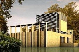 Antonio Cardillo house in Nimes: modern house or lake monument