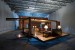 Modern Container Home With Furniture On The Walls