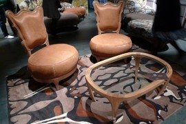 Snake Mirror and Giraffe Stools; Animal Instinct in Furniture Design