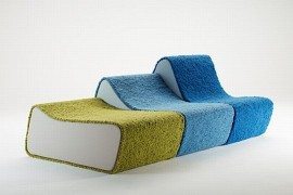 Beautiful Surfer Sofa Broken Into Individual Pieces