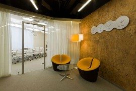 Modern office design by Za Bor Architects: Yandex office