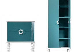 Feminine blue bathroom suite by Ypsilon