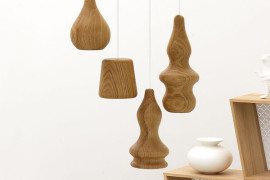 Wooden lamp design by Fermetti