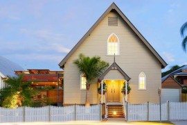 Old Brisbane heritage church transformed into a modern home