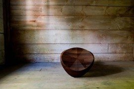 Contemporary rocking chair for adults and kids: Hut-Hut