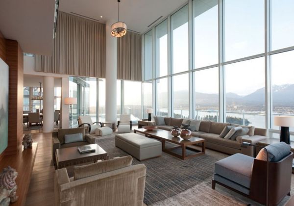Contemporary Penthouse Interior Design in Vancouver by Robert Bailey