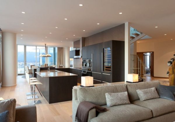 Contemporary Penthouse Interior Design in Vancouver by Robert Bailey