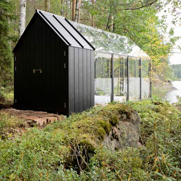 transparent secluded retreat with included garden shed