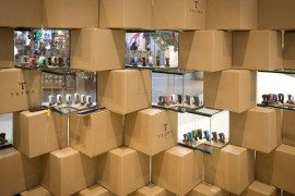 Cool Pop-up Store Made with Carton Boxes