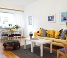 Bright Cozy White Furnished Apartment 1