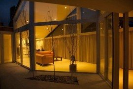 Transparent Villa Stands on Glass Walls