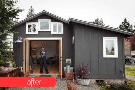 Boring Garage Turned into Fancy Small Home in Seattle