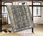 black and white rug causing seasickness
