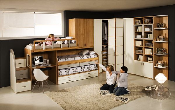 Teenage Boys Room with Bunk Beds