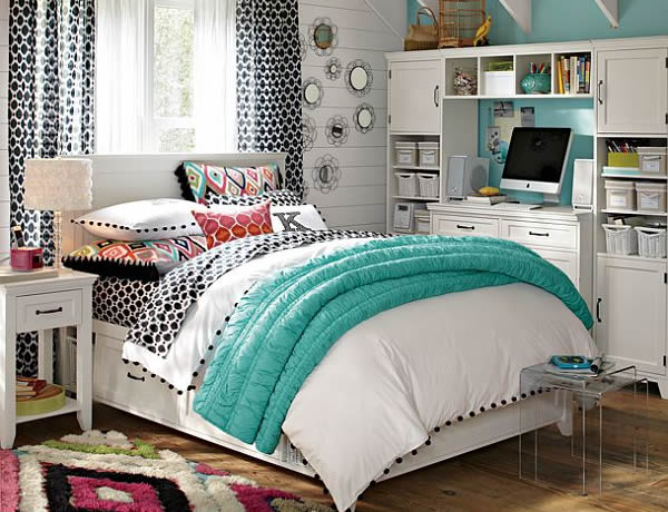 blue teenage girl bedroom ideas