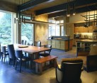 Northwest Family Retreat - kitchen with dining table