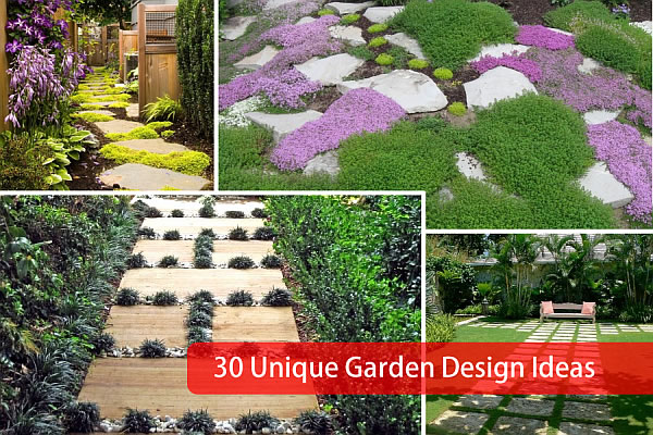 garden designs no grass Unique Garden Design Ideas | 600 x 400