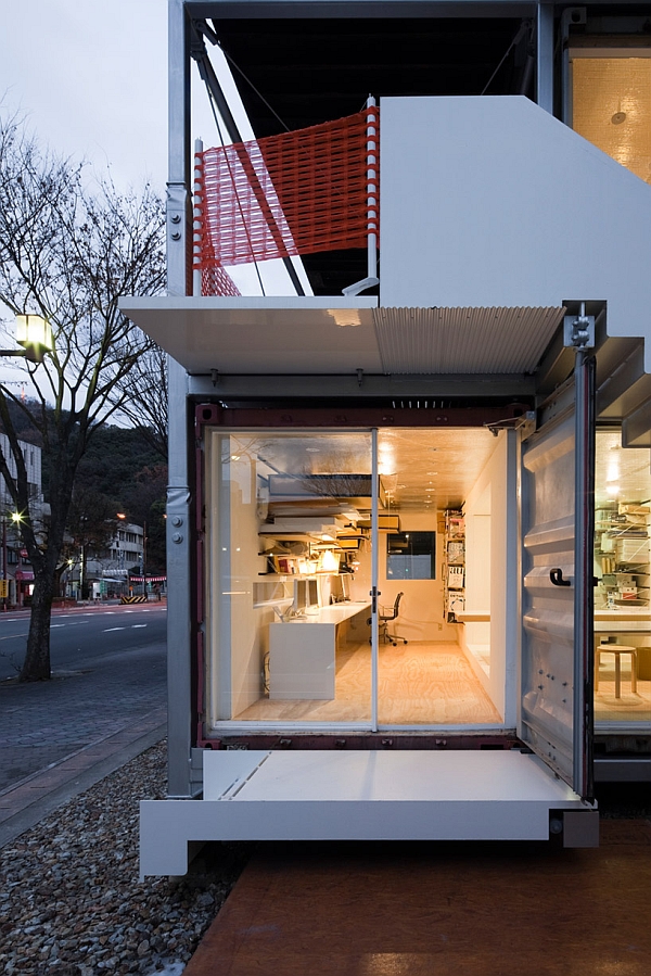 Marvellous Sugoroku Office Concept Made from Shipping Containers
