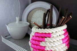DIY Chic: How to Make a Coiled Rope Basket