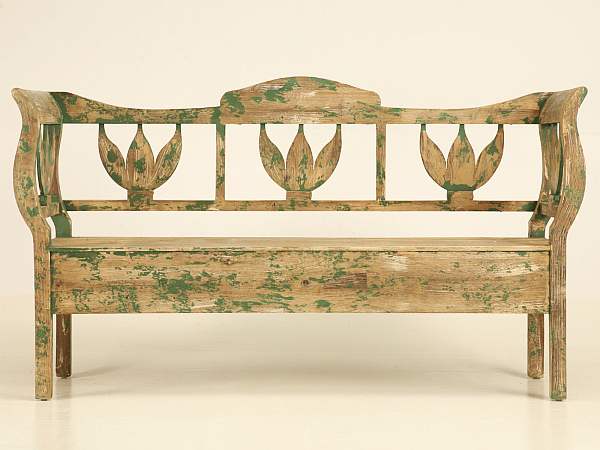 antique wooden benches