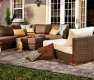 outdoor sofa with pillows