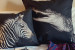 zebra and croc pillow cushion