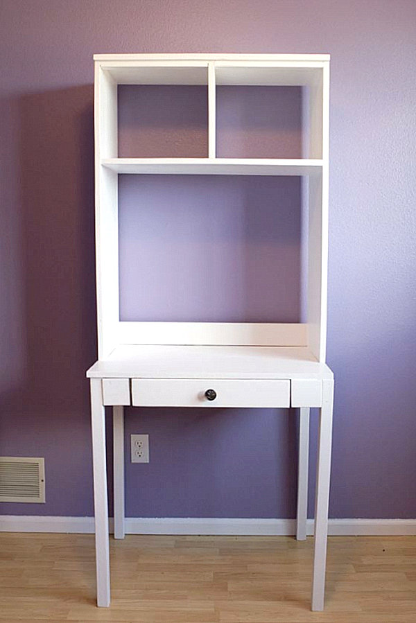 Ikea white deals hutch desk