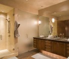 frosted glass bathroom window - modern bath