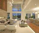 luxury living room with high ceiling