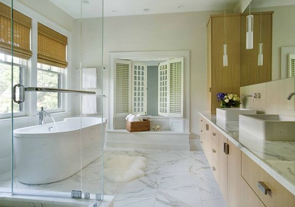 marble floor bathroom