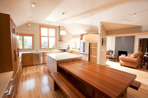 Kitchen Island with Breakfast Table