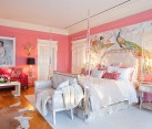 Pink walls bedroom design