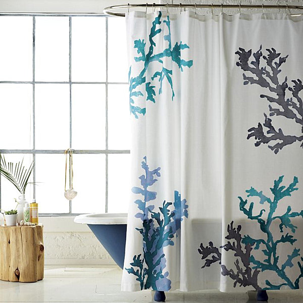 Aqua And Brown Shower Curtains | DIY Decorating , Room Design Ideas