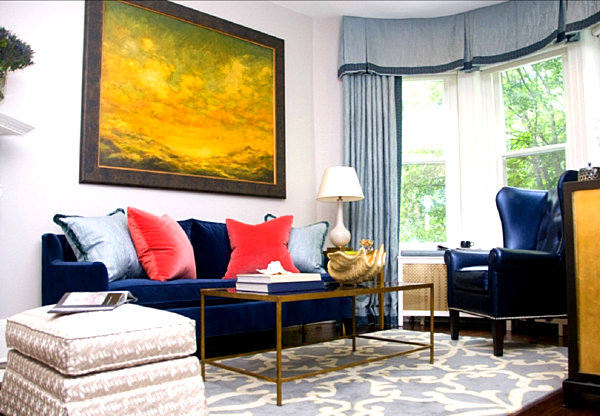 Living Room Jewel Tones Interior Design Ideas