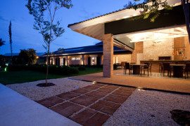 Farmhouse converted into rustic and luxurious villa