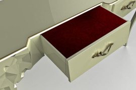 Lotus desk, a masterpiece of the arts and crafts
