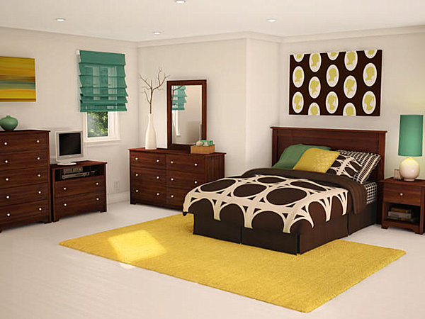 bedroom teenage teen yellow modern bedrooms brown today decoist tween bed