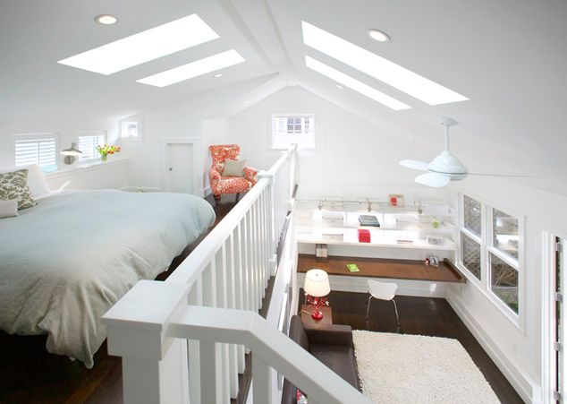 Bedroom with Vaulted Ceiling