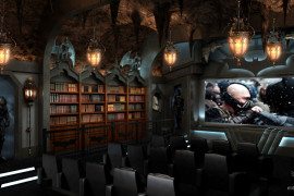 Dark Knight Themed Home Theater; Every Man’s Batcave Dream Come True