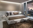 Cove lighting in a contemporary bedroom