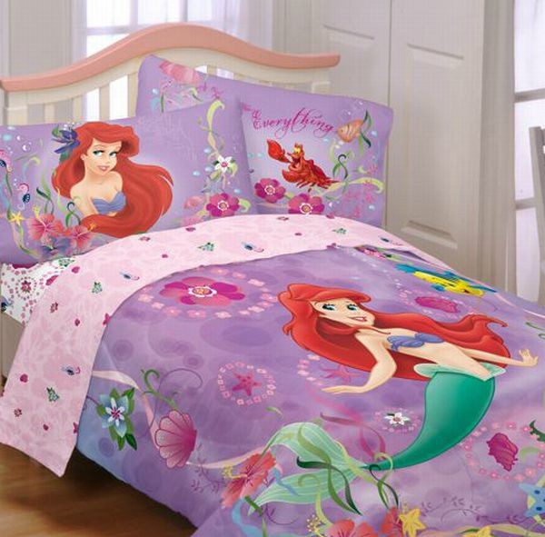 Bubbly Little Mermaid bedding set for girls bedroom