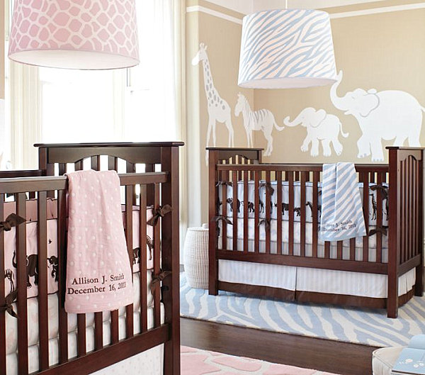 Nursery Wall Decals with Modern Flair
