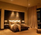 Breathtaking master bedroom design with beautiful lighting