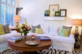 Creating More Usable Space With A Round Coffee Table