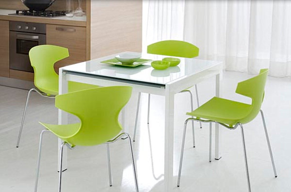  green kitchen chairs around a white table kitchen chair and table sets