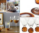 festive glassware for fall entertaining