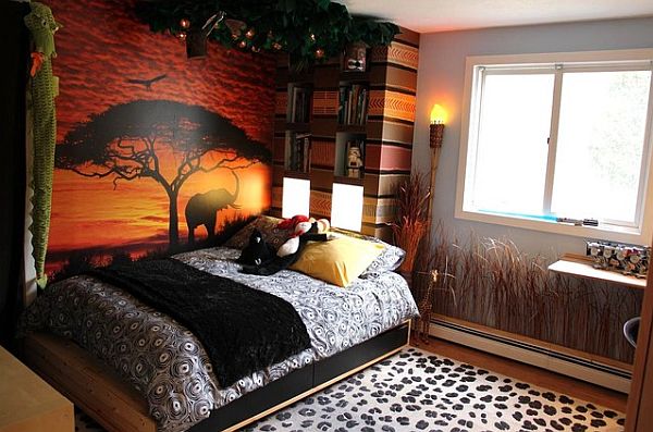 safari themed kids bedroom