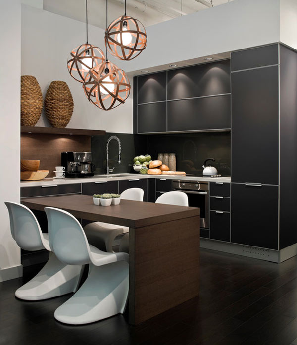 Black kitchen 1 Black Kitchen Furniture and Edgy Details to Inspire You